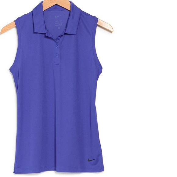 NWT Nike Court Victory Dri-FIT Semisheer Sleeveless Polo - Picture 2 of 6